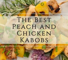 the best honey garlic chicken and peach kabobs recipe