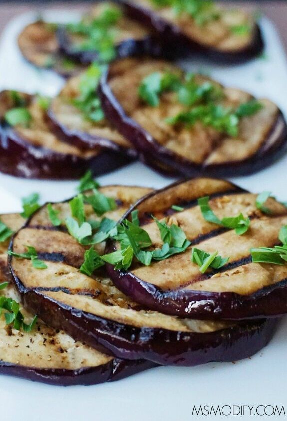 grilled balsamic eggplant