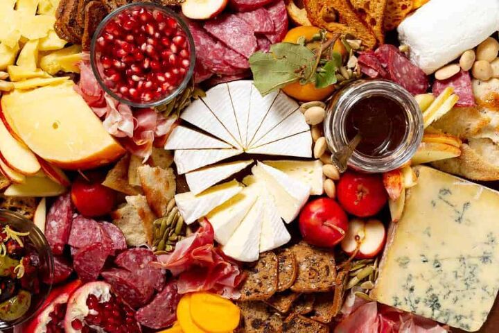 fall meat and cheese board step by step