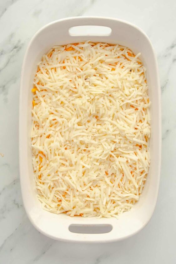 easy cheesy hashbrown casserole without soup, Layer with the rest of hashbrowns