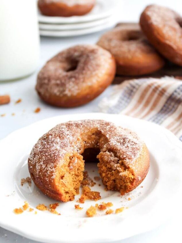 the best light and fluffy baked pumpkin donuts