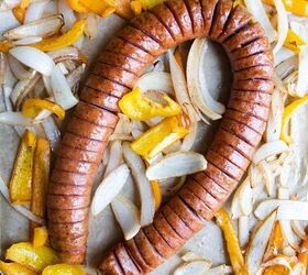 Air Fryer Kielbasa With Peppers & Onions