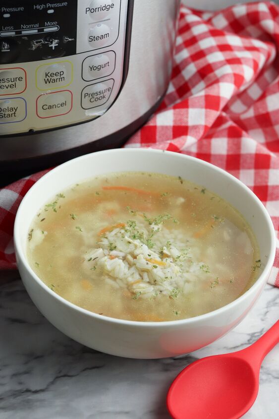 instant pot chicken and rice soup