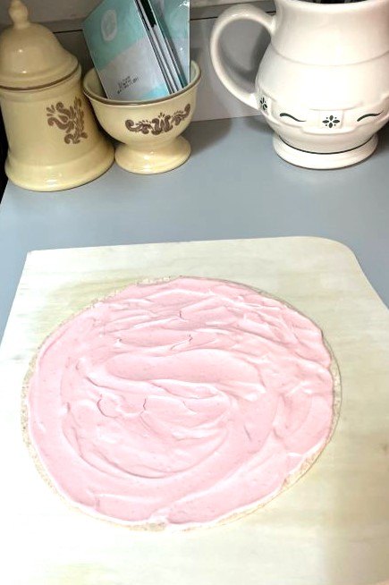 strawberry banana cheesecake wrap