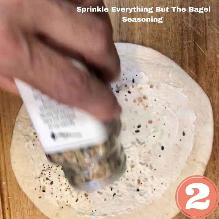 how to make keto everything bagel bites in the air fryer, Add your Everything But The Bagel Seasoning