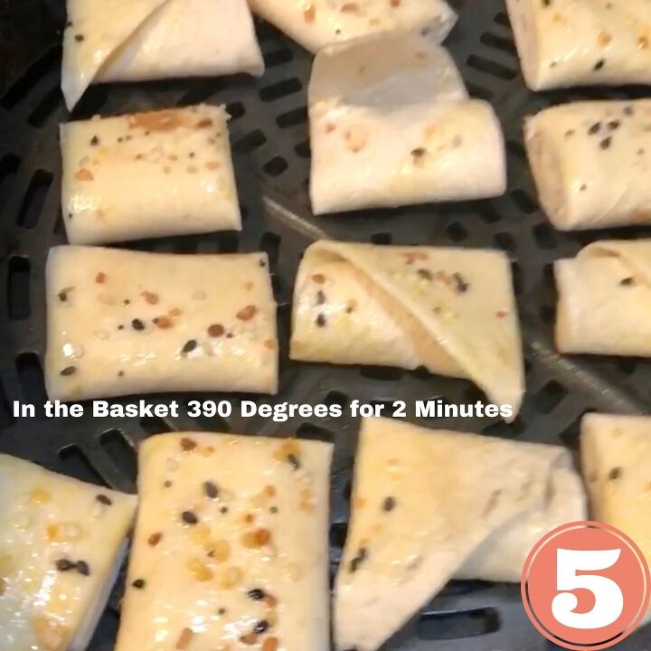 how to make keto everything bagel bites in the air fryer, Bagel Bites in the Air Fryer 2 Minutes at 390 Degrees