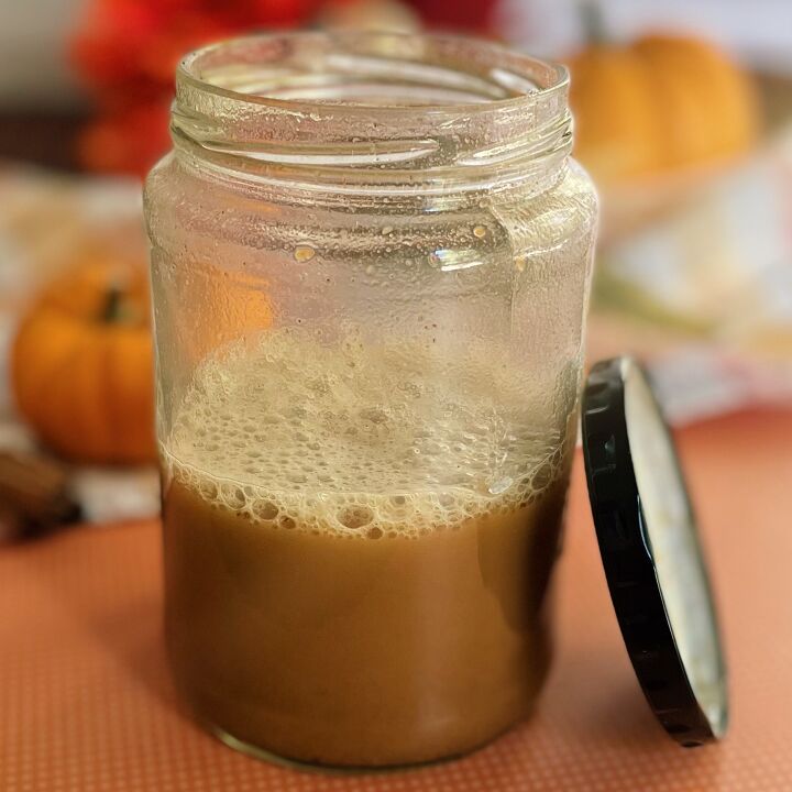 pumpkin spice latte made with real pumpkin