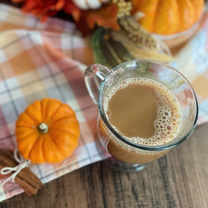 pumpkin spice latte made with real pumpkin
