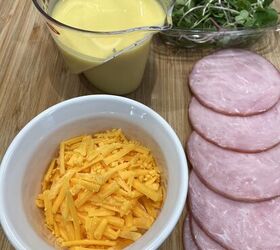 savory eggless ham and dairy free cheese muffins recipe