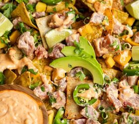 spicy ahi tuna nachos, Another bonus to this recipe is how versatile it is You can add corn papaya seaweed salad and more