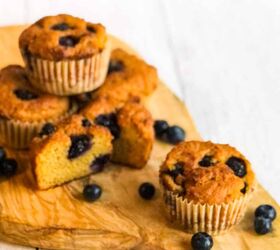 We love why these easy blueberry muffins are less sweet than you'd find at the bakery