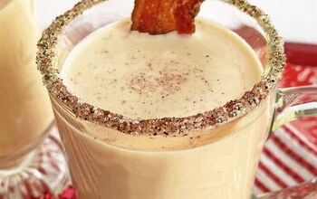 Bourbon Eggnog Recipe With Candied Bacon
