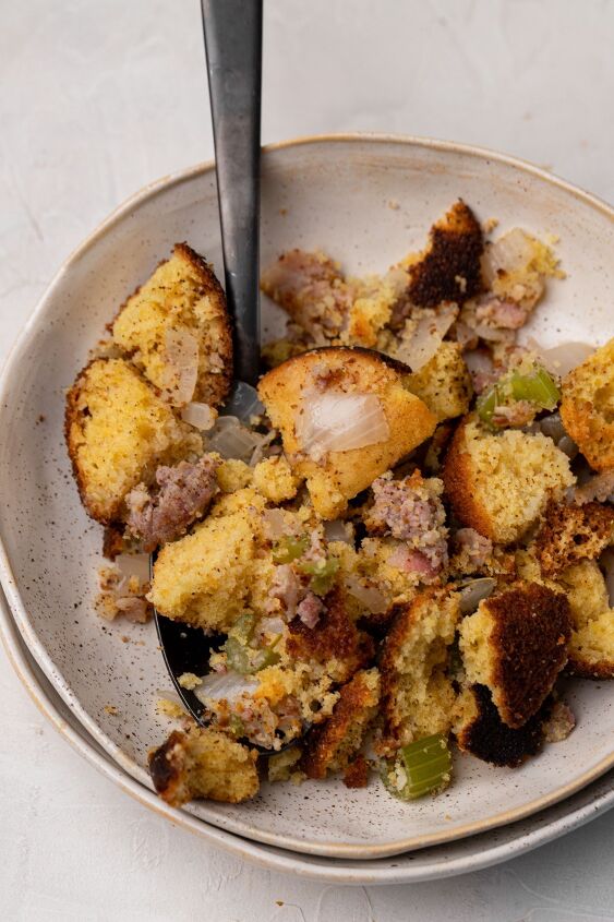 gluten free cornbread stuffing, This recipe is great if you re looking for a dry stuffing that isn t cooked in the turkey cavity