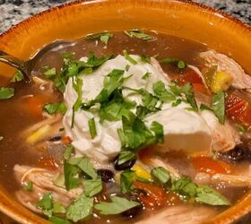 Heathy Instant Pot Chicken Tortilla Soup Recipe