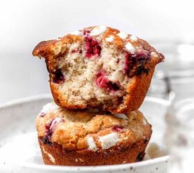 Fluffy Raspberry and White Chocolate Chip Muffins
