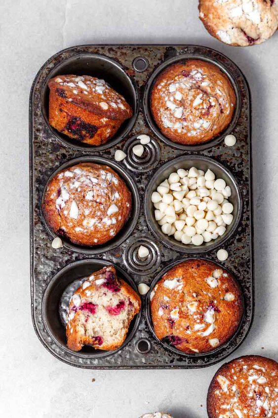 vegan raspberry muffins with white chocolate, baked vegan raspberry muffins