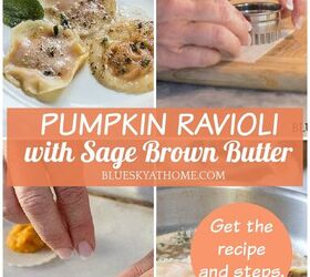 Pumpkin Ravioli With Sage Brown Butter Appetizer