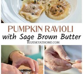 pumpkin ravioli with sage brown butter appetizer, Pumpkin Ravioli