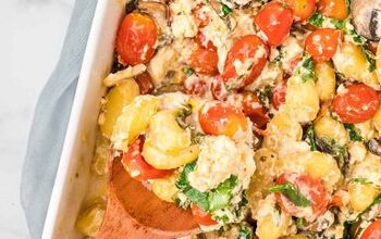 Baked Feta Cheese With Gnocchi and Tomatoes