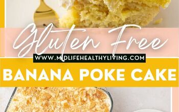 Gluten Free Banana Poke Cake