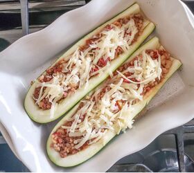 stuffed zucchini with ground beef and rice