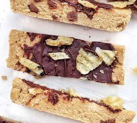 chocolate chip protein bars with potato chips easy healthy