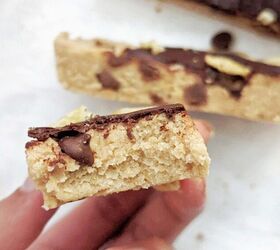 chocolate chip protein bars with potato chips easy healthy