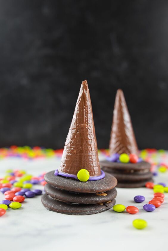 easy witch hat cookies, witch hat cookies