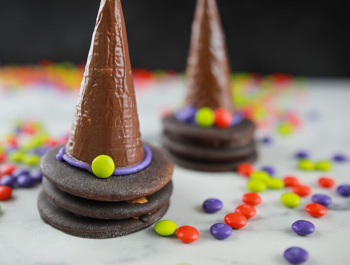 easy witch hat cookies, witch hat cookies