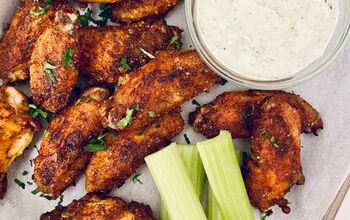 The BEST Keto Air Fryer Cajun Chicken Wings With Homemade Ranch