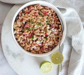 Just a few simple ingredient swaps and you'll have a macaroni salad that's SO tasty!