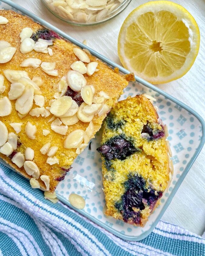 lemon blueberry polenta cake