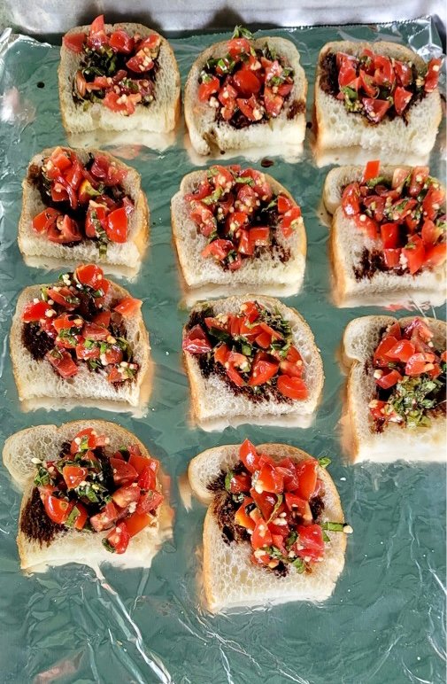 bruschetta with tomato and basil recipe, chachingqueen com