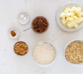 Ingredients for apple butter bars
