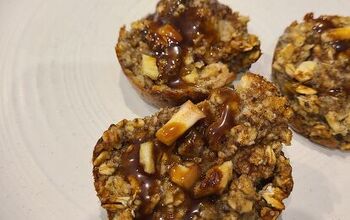 Caramel Apple Oat Muffins