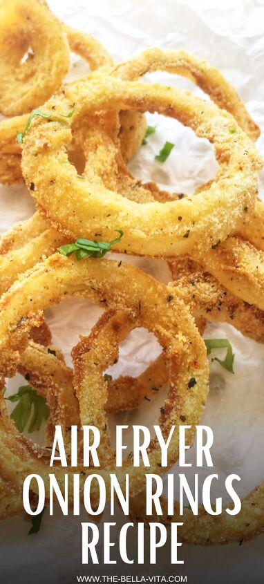 air fryer onion rings recipe homemade and super crispy