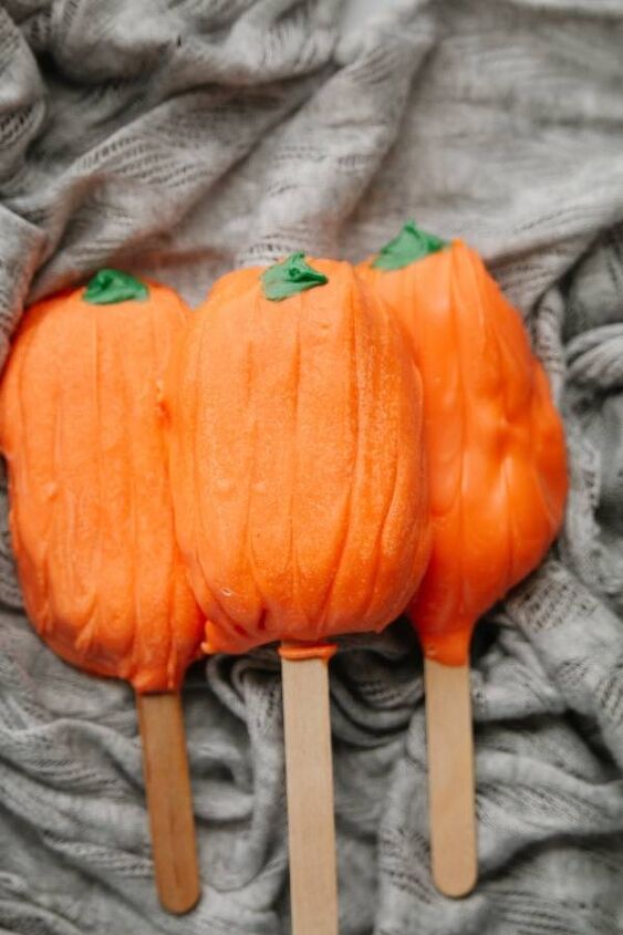 halloween cakesicles how to make pumpkin popsicle cake pops