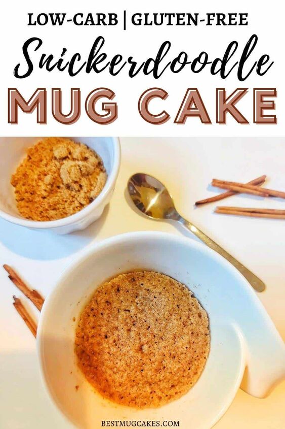 snickerdoodle mug cake keto friendly gluten free, I am in love with this sweet cinnamon sugar snickerdoodle mug cake Sweet and cozy spices are yummy for anytime but especially when the weather is cooler with a favorite hot drink It takes 1 minute in the microwave and is keto low carb gluten free and crazy delicious