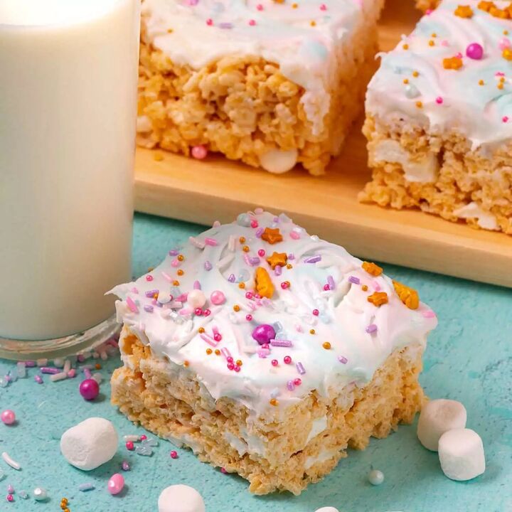 the best unicorn rice krispie treats ever, Learn how to make these simple delicious unicorn Rice Krispie treats