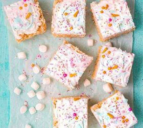 the best unicorn rice krispie treats ever, It s time to decorate your Rice Krispie treats