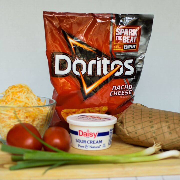 cheap easy doritos nacho bake, ingredients such as Doritos