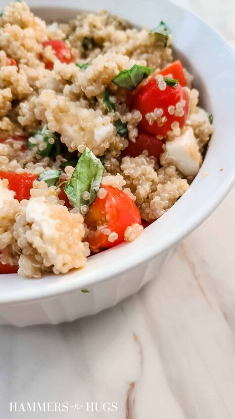balsamic quinoa caprese salad, This recipe for caprese salad is a fresh burst of flavor that includes the nutrient dense ingredients of balsamic vinaigrette and quinoa