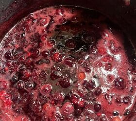 pectin free mixed berry and champagne jam, champagne jam