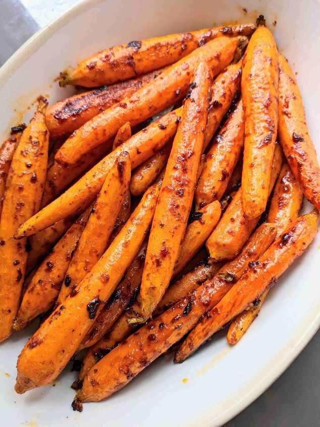 honey harissa roasted carrots