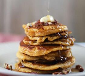 Vegan Brown Sugar Pumpkin Pancakes Recipe - Super Fast, and Super Deli