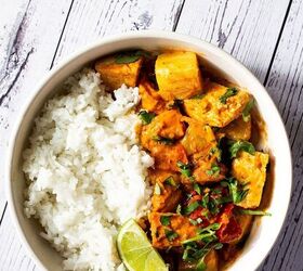 baked butternut squash and chickpea curry