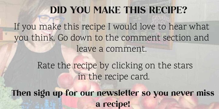 chocolate bark recipe, A Call to Action block