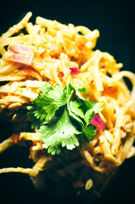 peanut free pad thai with pumpkin seed butter, This Spicy Pumpkin Seed Butter Pad Thai makes for one flavorful and healthy vegan gluten free soy free and nut free lunch or dinner ready in only 20 minutes veganpadthai nutfreepadthai glutenfreepadthai spicypadthai pumpkinseedbutter