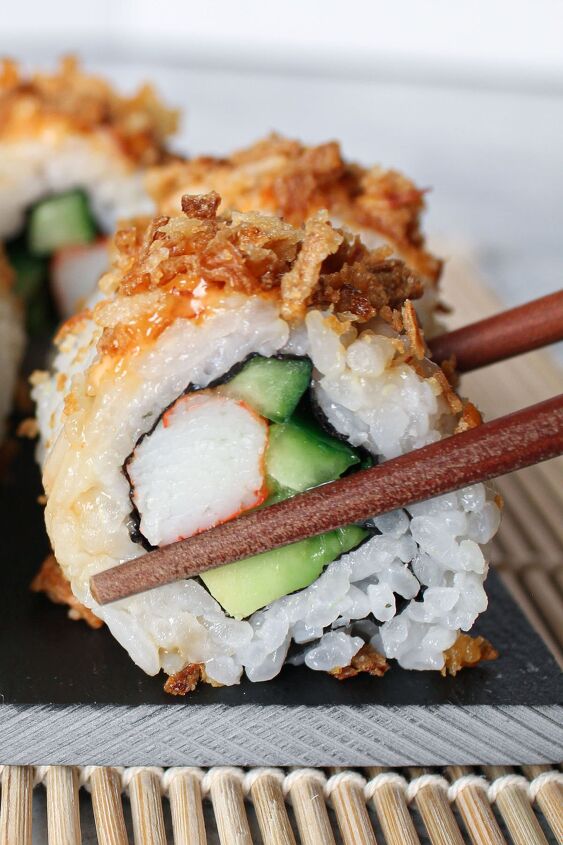 crunchy roll sushi recipe, Crunchy Sushi Roll