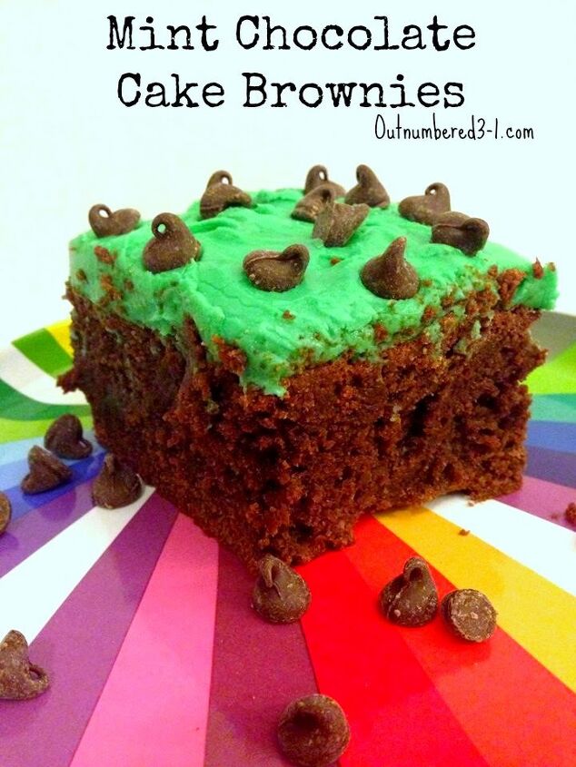 mint chocolate cake brownie recipe